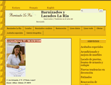 Tablet Screenshot of barnizadosylacados-laria.com